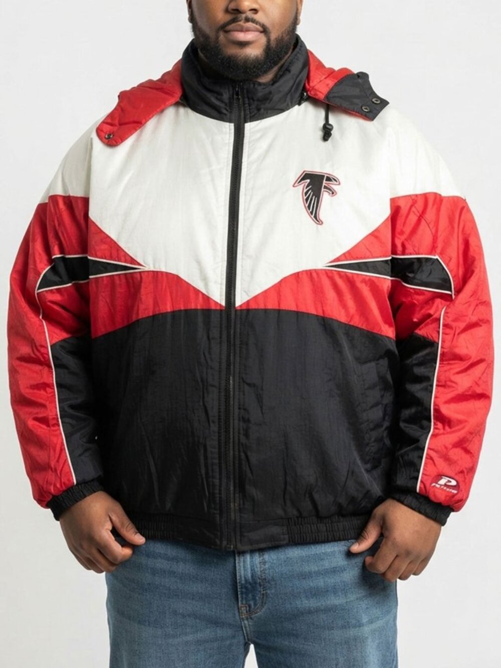 Vintage 90s Pro Player NFL Atlanta Falcons Puffer Winter Jacket Coat Sz XXL